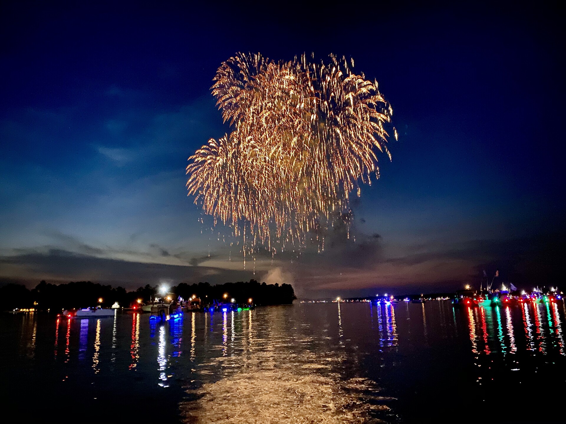 4th of July on Lake Murray, SC  |  Fireworks