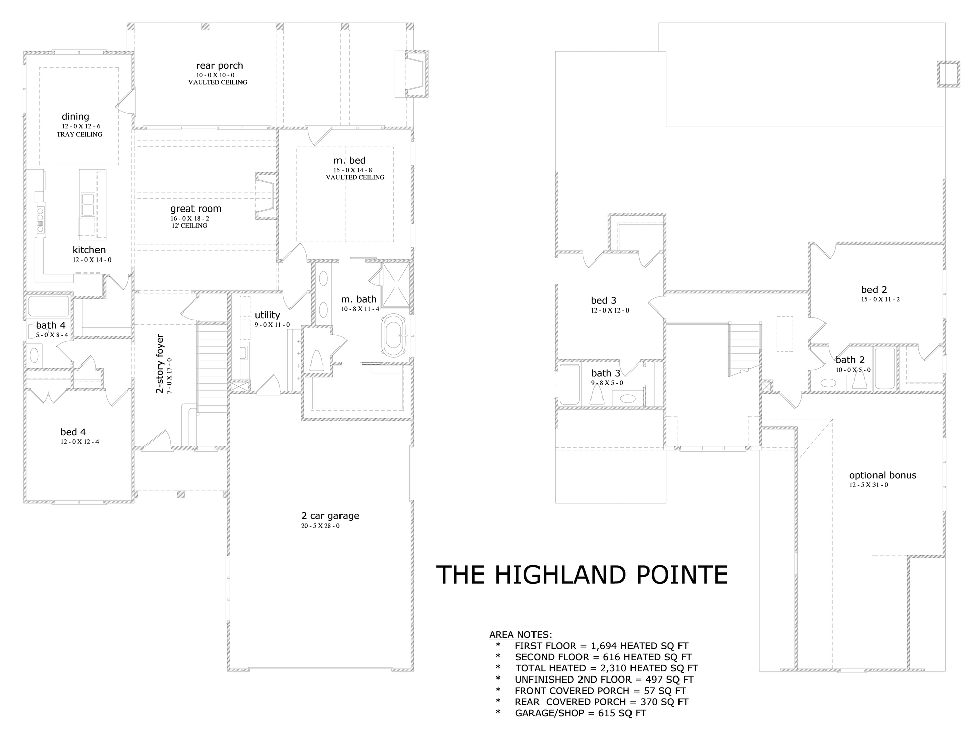 The Highland Pointe Floorplan