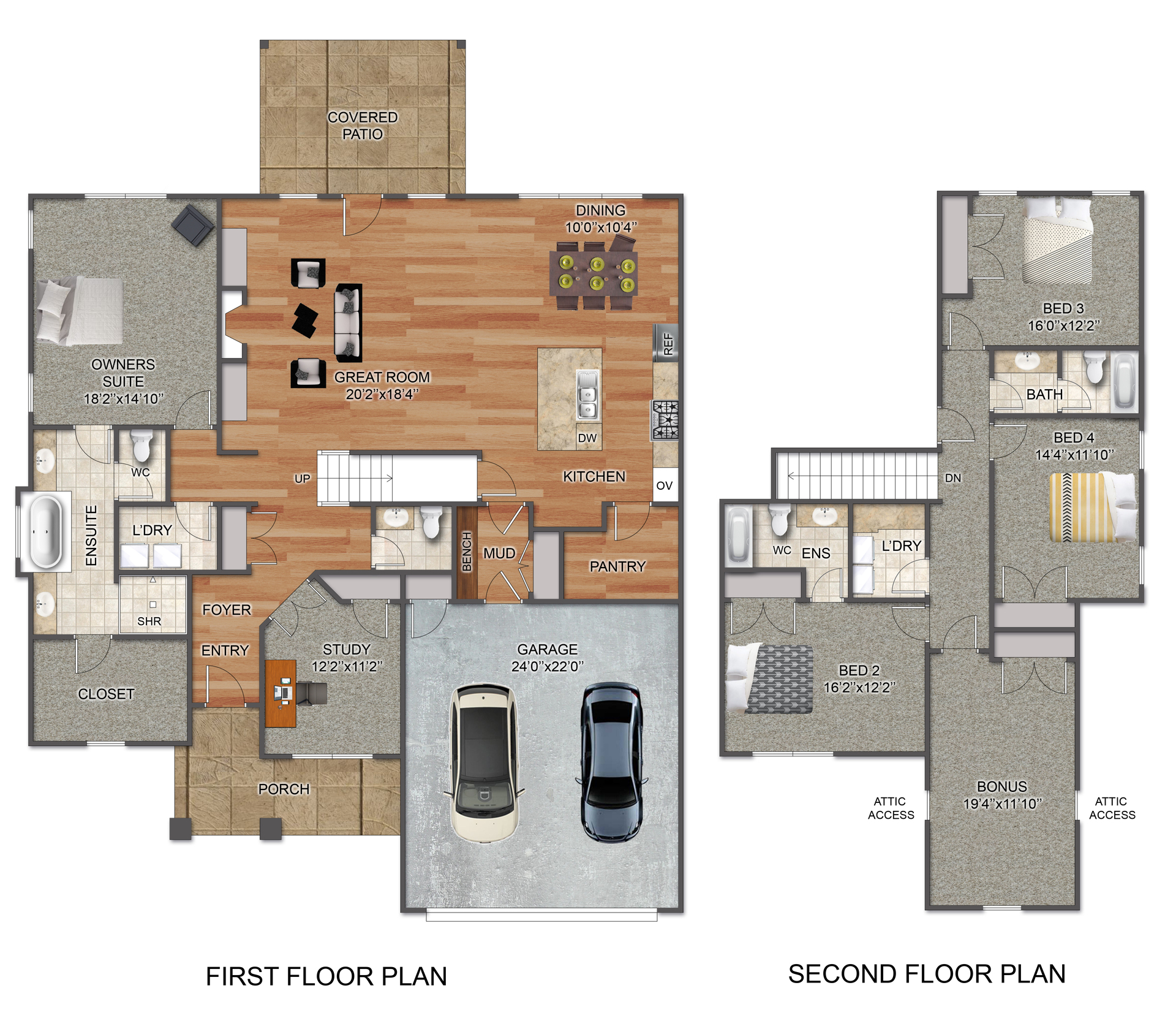 The Elmwood Floorplan