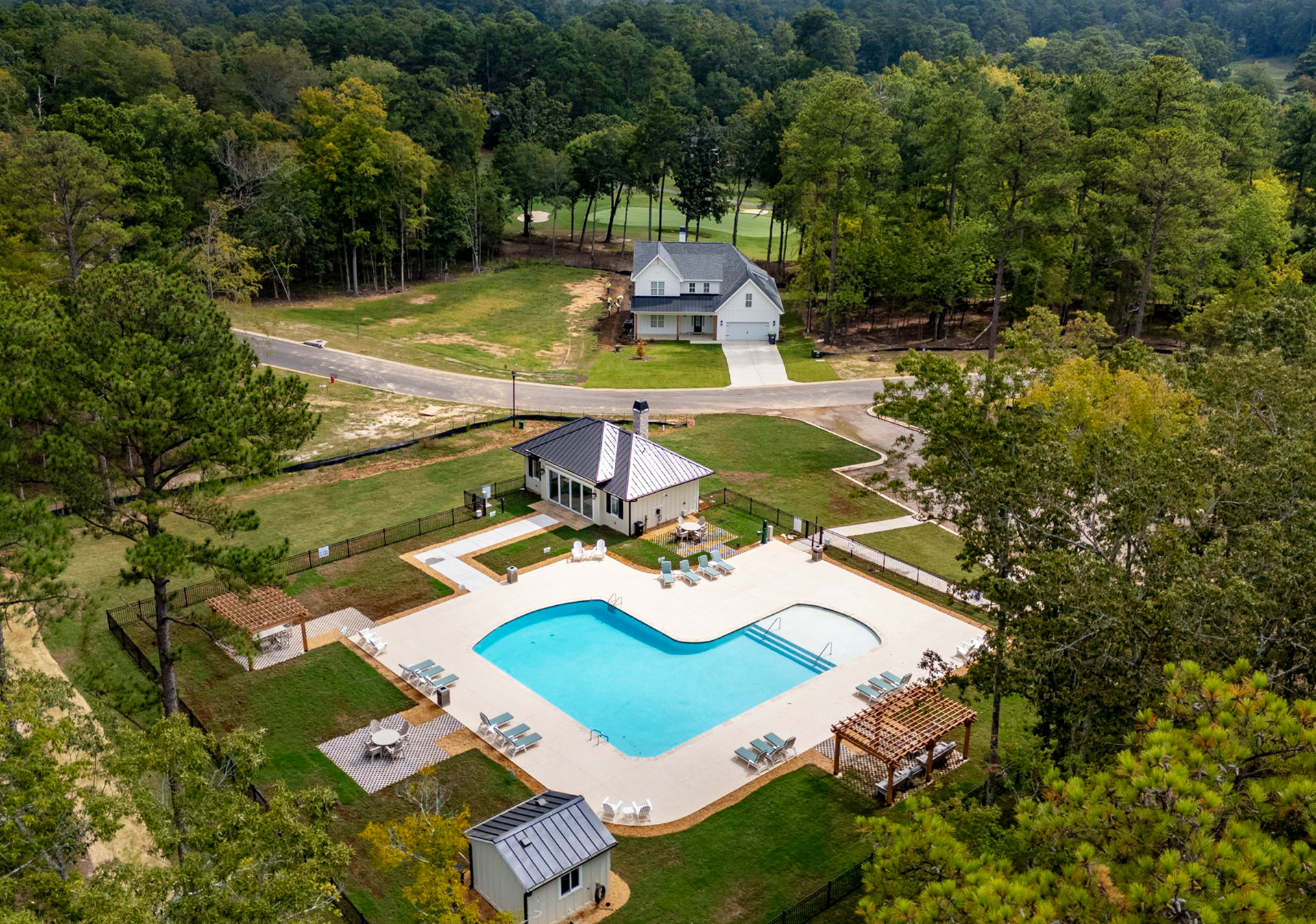 WhiteWater Landing Pool and Pool House | Lake Murray, South Carolina