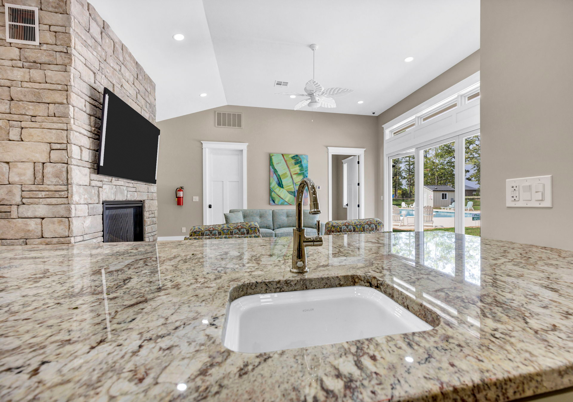 WhiteWater Landing Pool and Pool House | Lake Murray, South Carolina